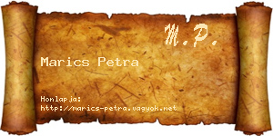 Marics Petra névjegykártya